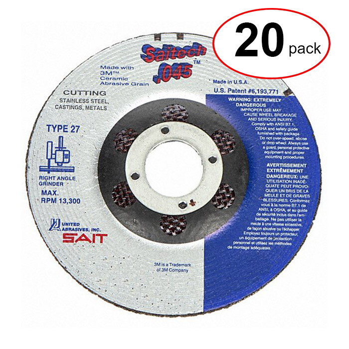 Sait 22088 - 7"X.045 S.S.Cut Off Wheel   -  (20Pack)