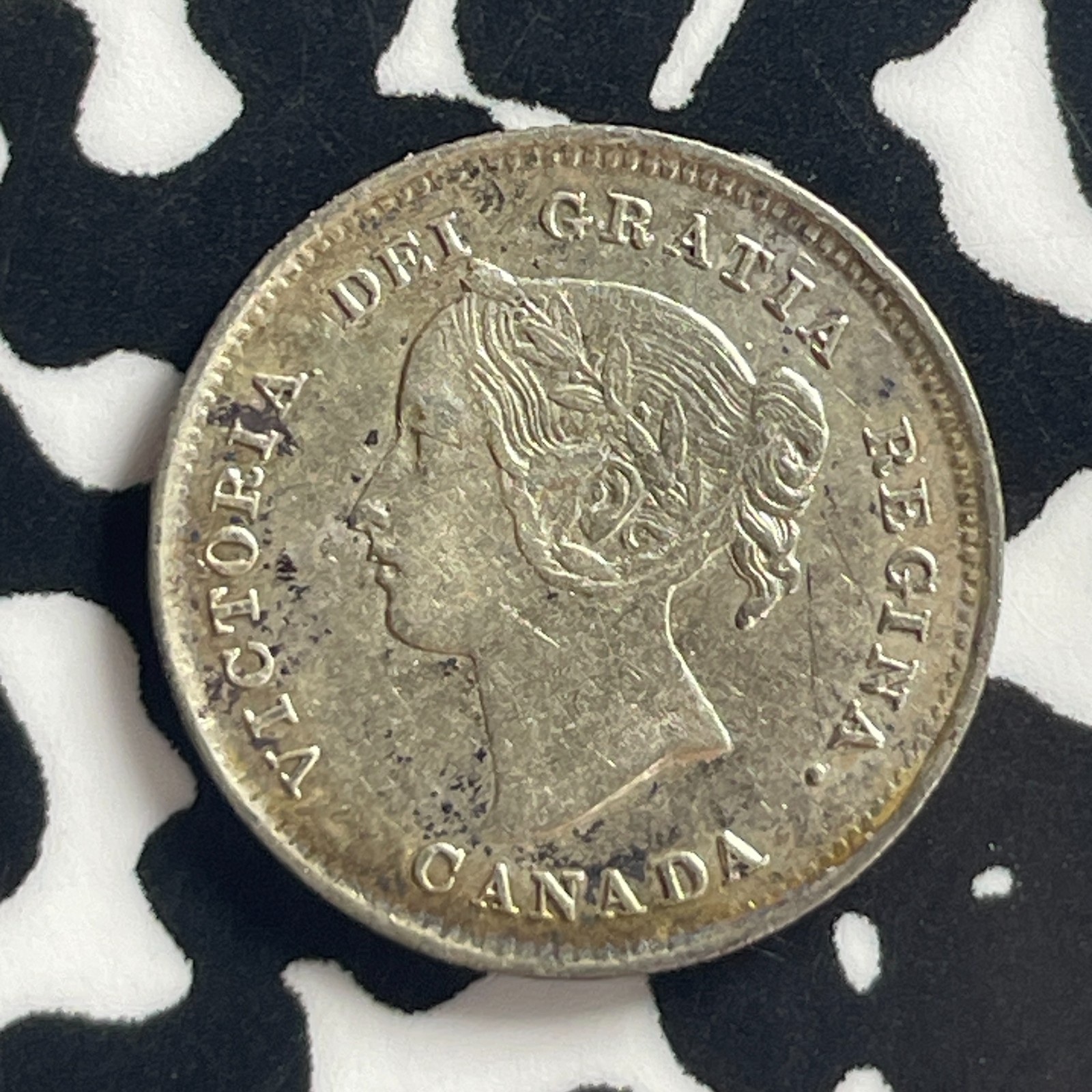 1891 Canada 5 Cents Lot#T7890 Silver! Nice!