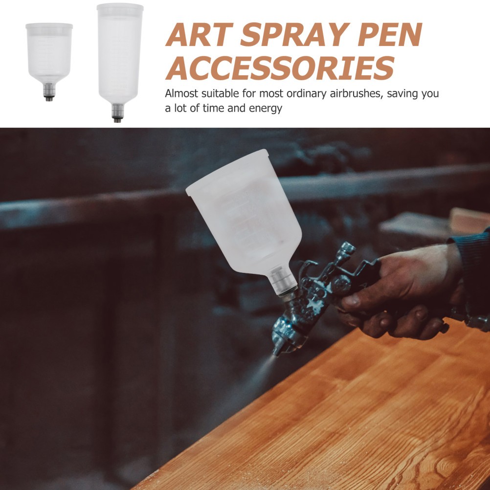 3 Count Paint Cup for Airbrush Plastic Spray Pot Sprayer Containers