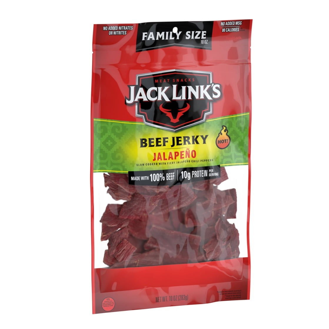 10 Ounce Jack Link's Jalapeno Beef Jerky 1/1 Count