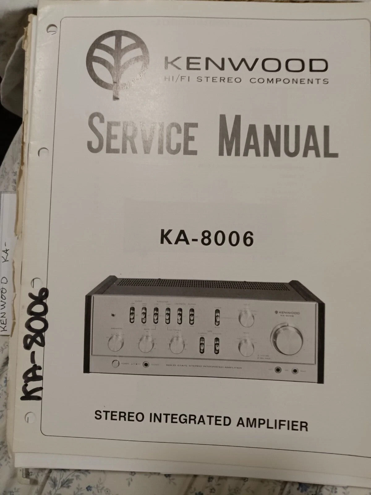 KENWOOD KA-8006 Amplifier Service Manual Original HSQ