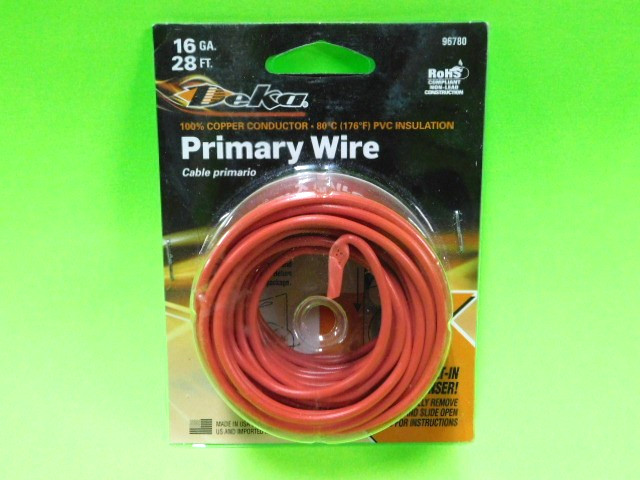 Deka® / EAST PENN  #96780 Primary Red Automotive Wire 16ga 28ft NEW!!!