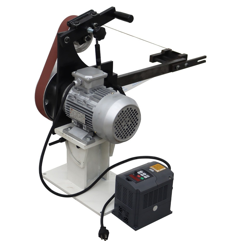 TECHTONGDA 2X71" Belt Grinder Sander Machine for Arc/Flat/Concave Grinding 1500W