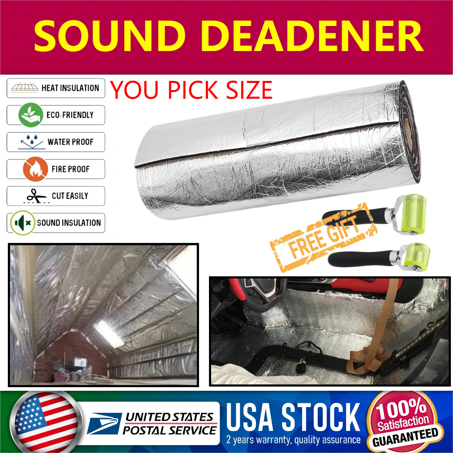 INDUSTRIAL AREA WALL FLOOR CARGO AREA SOUND DEADENING MAT THICKENED STICKABLE