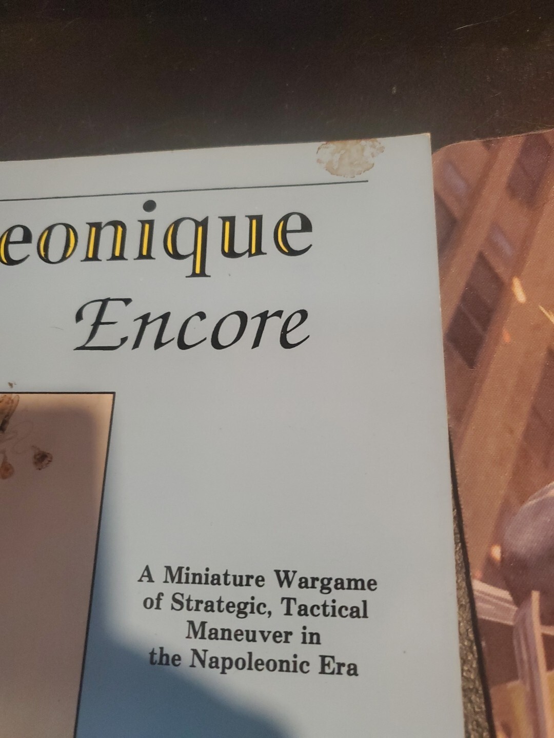 Jim Getz Historical Mini Rules Napoleonique Encore