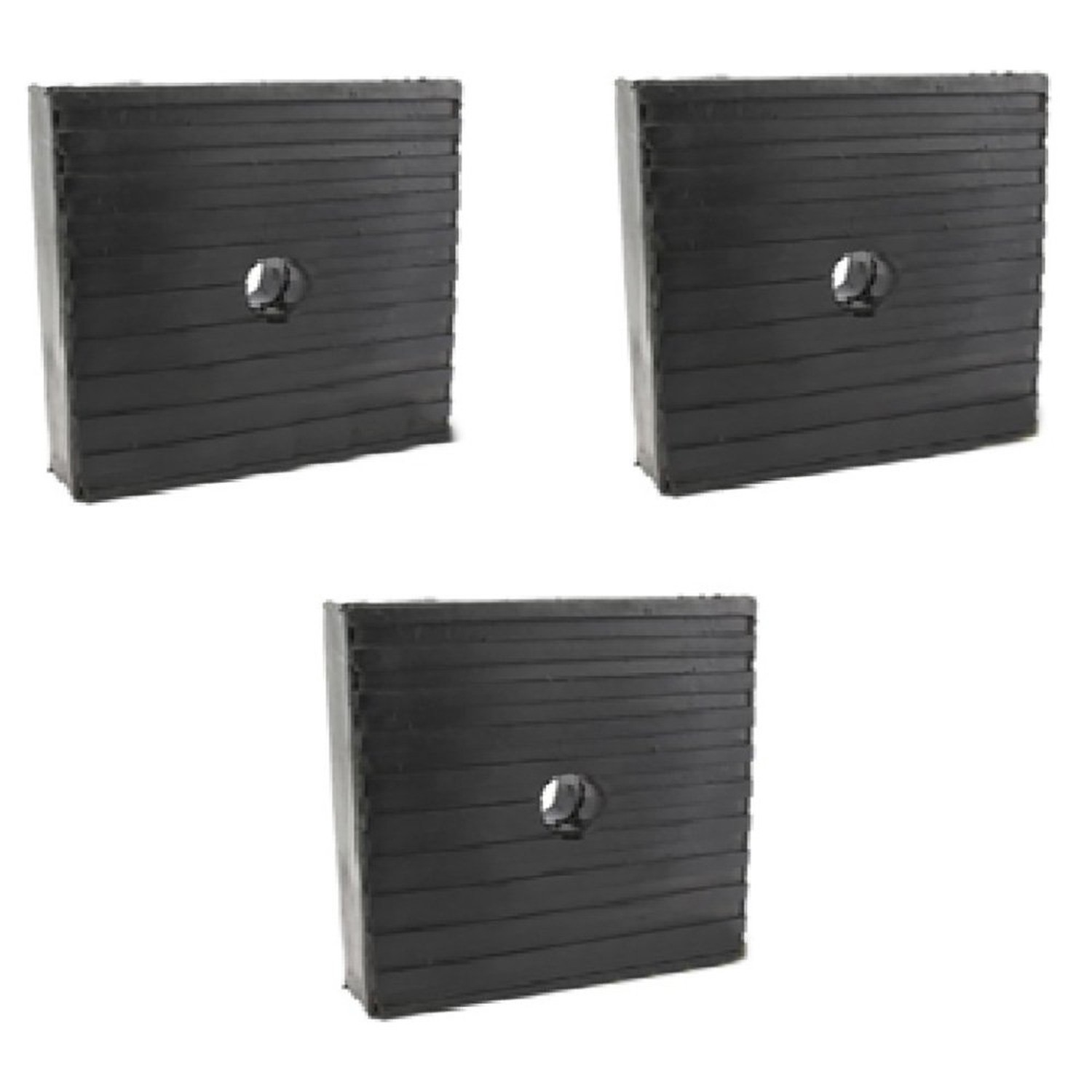 3 Pack Anti Vibration Pads For Air Compressor Or Equipment Solid Rubber 4x4x1