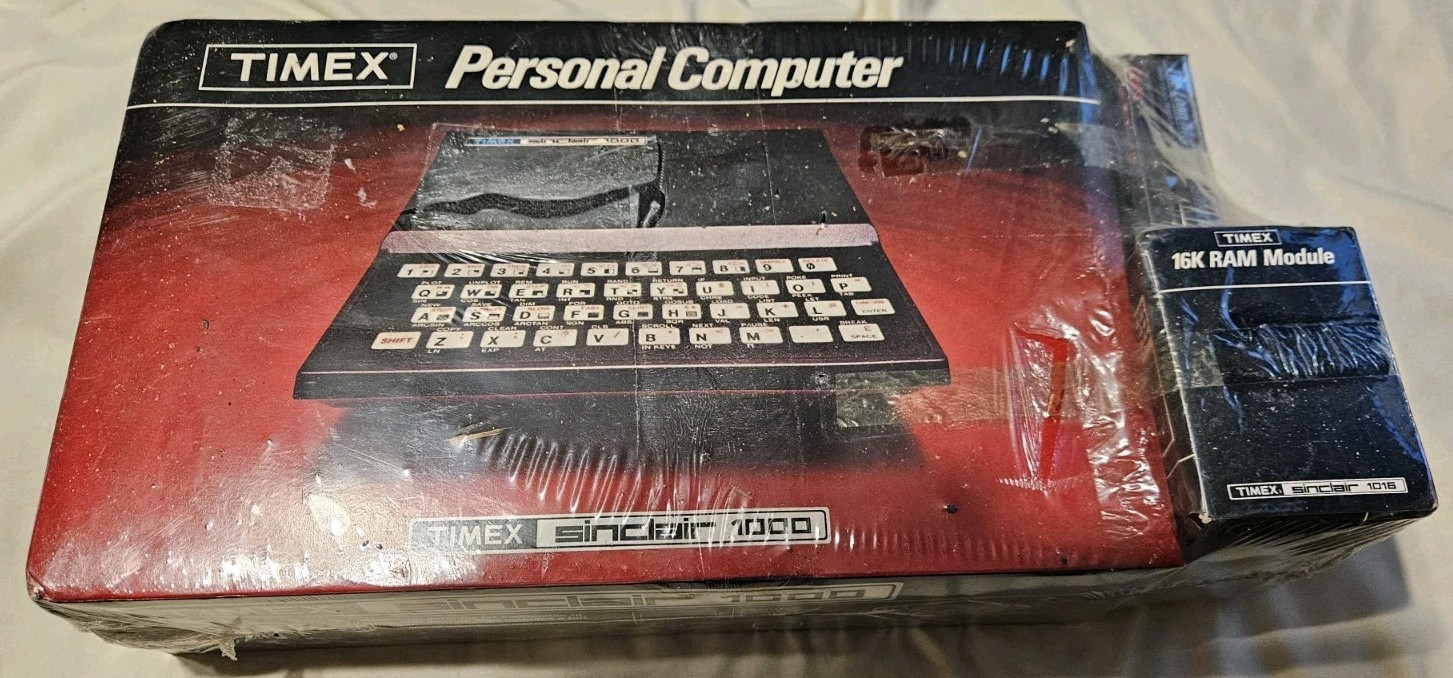 Timex Sinclair 1000 Home Computer w/ 16K RAM Module 1016 Vintage. New in package
