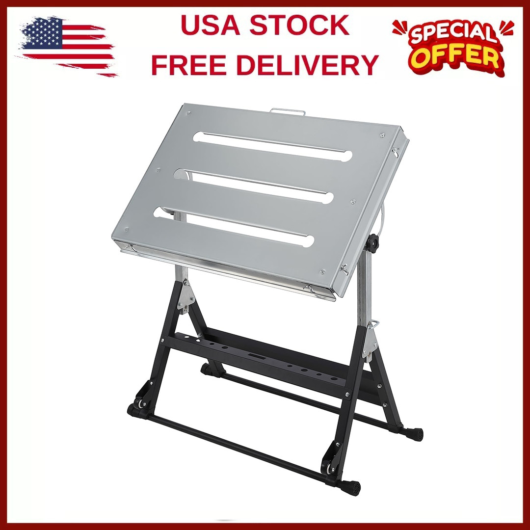 400/500/1000 LBS Foldable Welding Table W/Adjustable Height for Garage Repairs