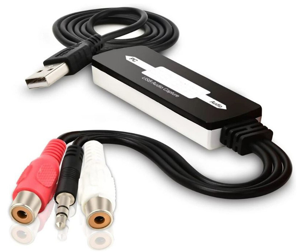 USB Digital Audio Recorder For Converting Vinyl Cassette To CD/MP3 Audio Encoder