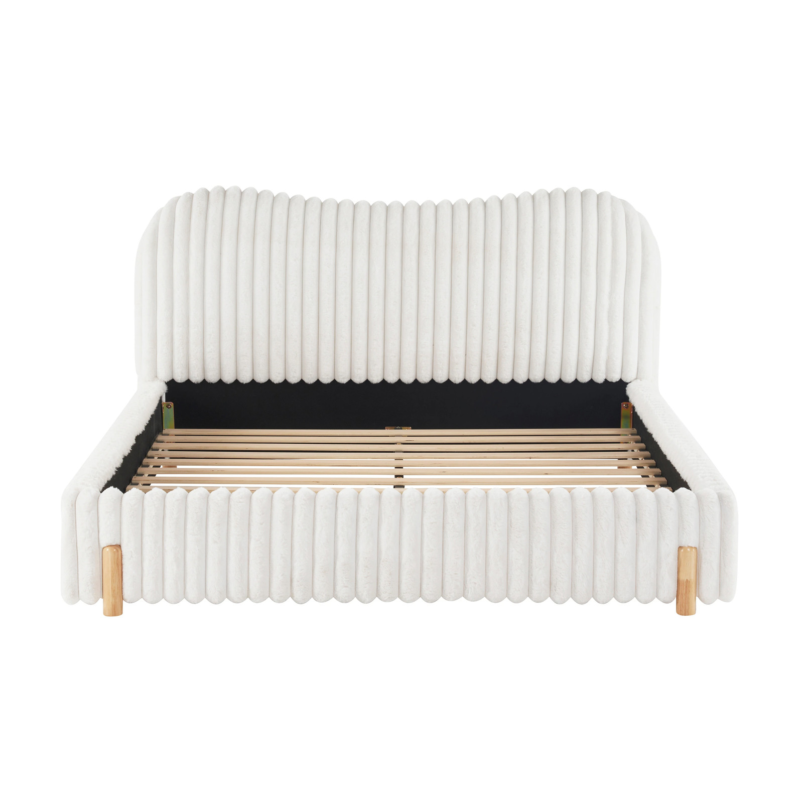 Christopher Knight Home - Elias Modern Boucle Upholstered Bed with Wavy...
