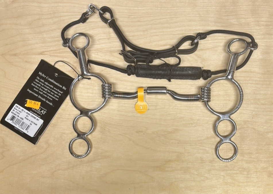 Myler 3 Ring Combo Low Port Comfort Snaffle Bit - 4 3/4" - MB04 Level 2