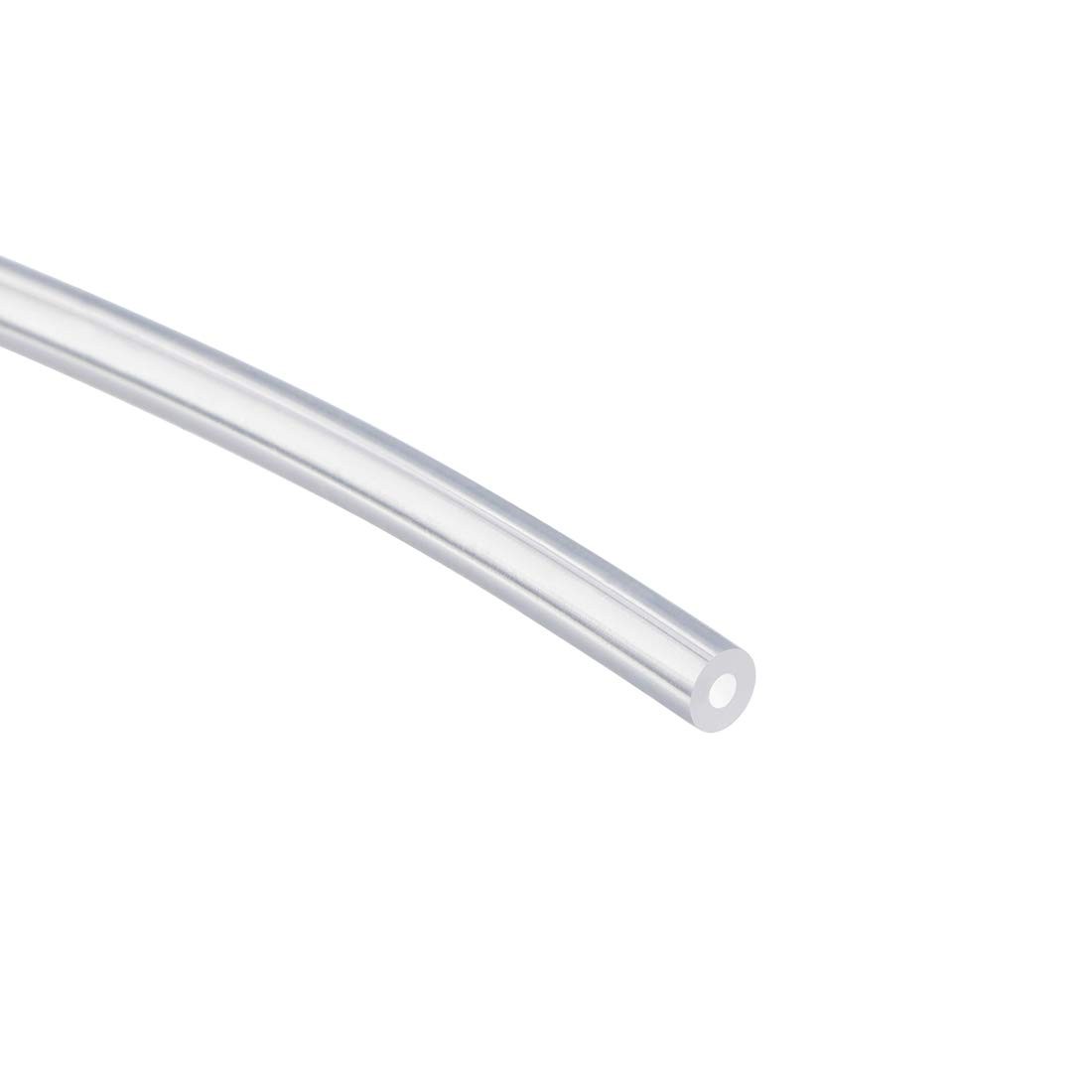 uxcell Silicone Tubing 1/32"(1mm) ID x 1/8"(3mm) OD 1/32" x 1/8", Clear