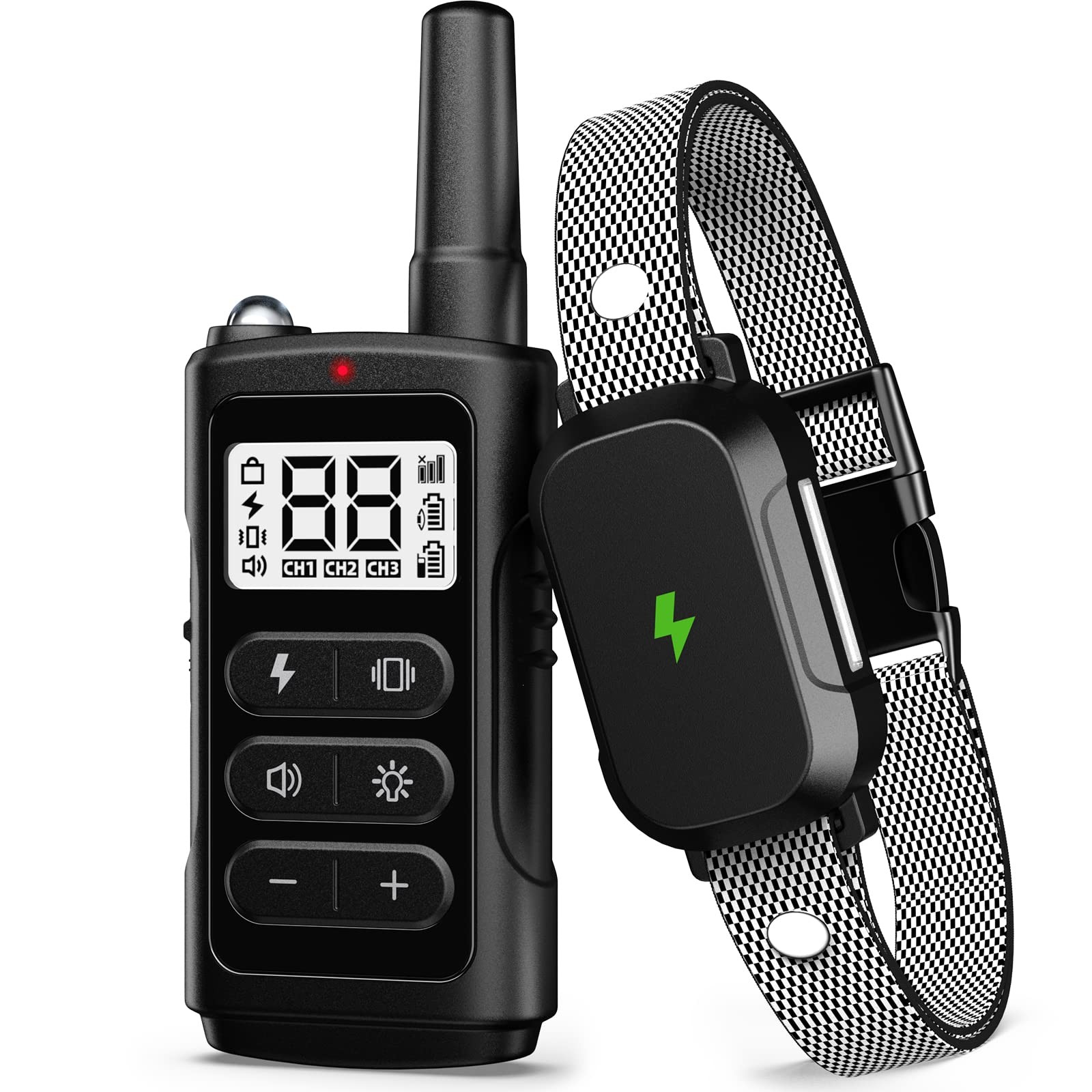 Electronic Training Collar Dog Collar with 3300Ft Remote Range 4 Training Mod...