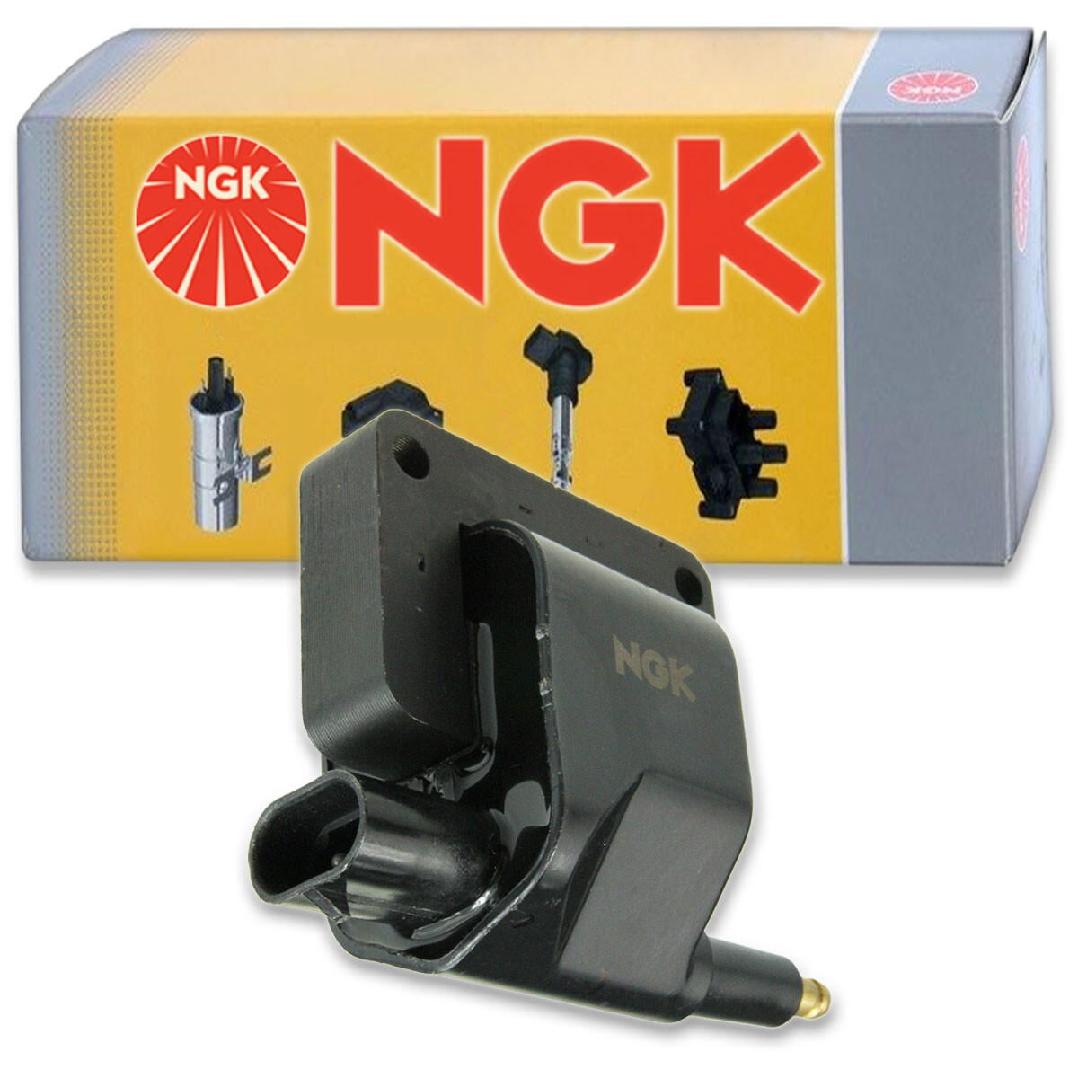 1 pc NGK Ignition Coil for 1991-1997 Jeep Wrangler 4.0L L6 2.5L L4 - Spark pp