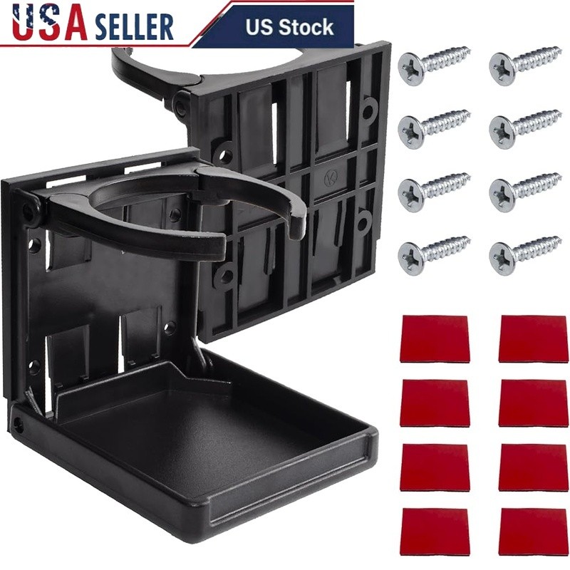 Adjustable Wall Mount Cup Holder Bottles Containers Easy Installation Durable US