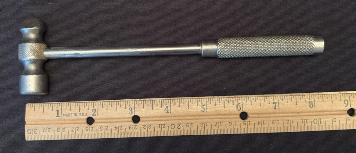 Handy Preowned 4 oz All Steel Knurled Grip 8 1/4" Straight Peen Hammer