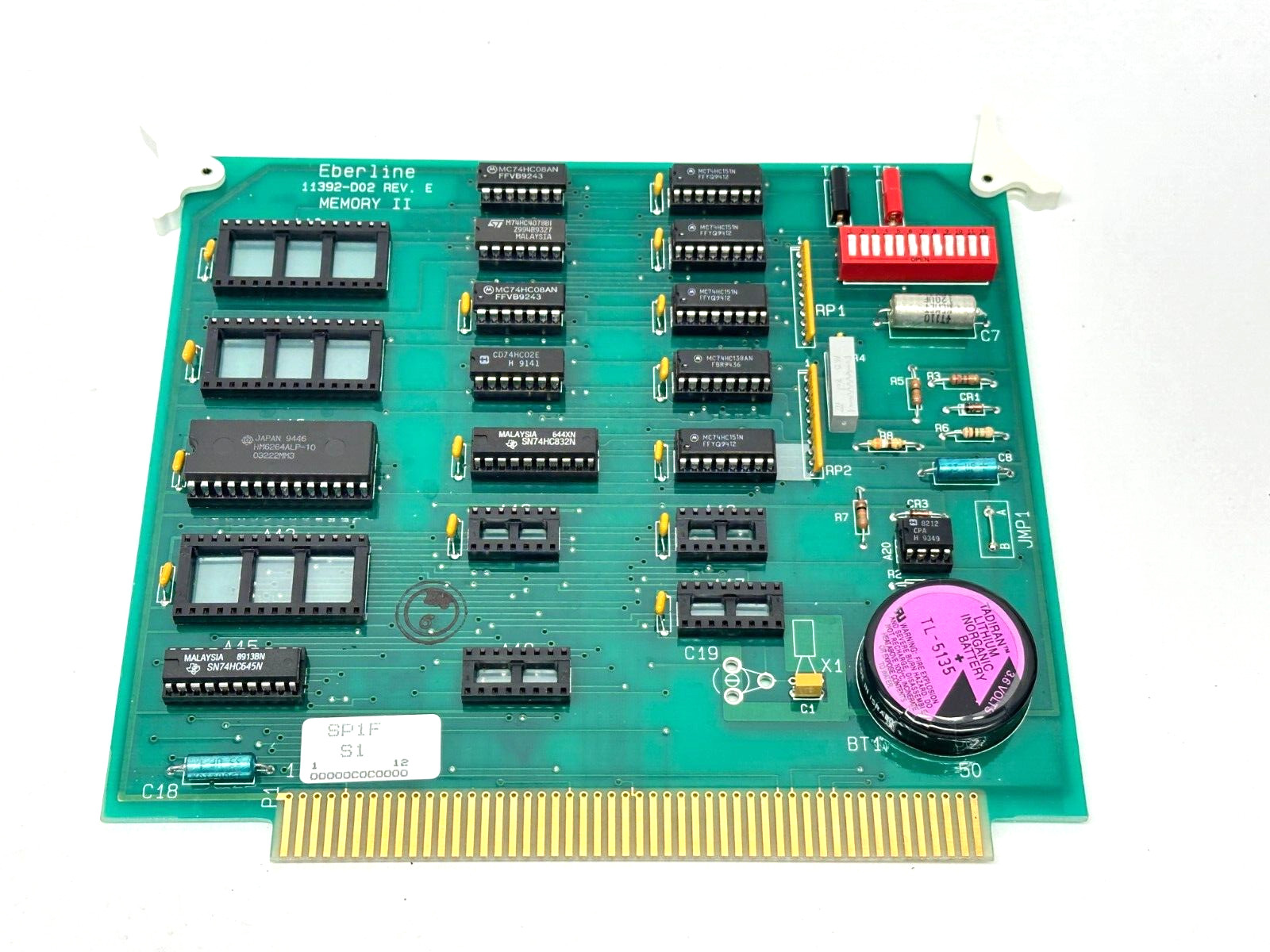 Eberline 11392-D02 Rev E Memory II Board SP1F S1 w/ 6116-S