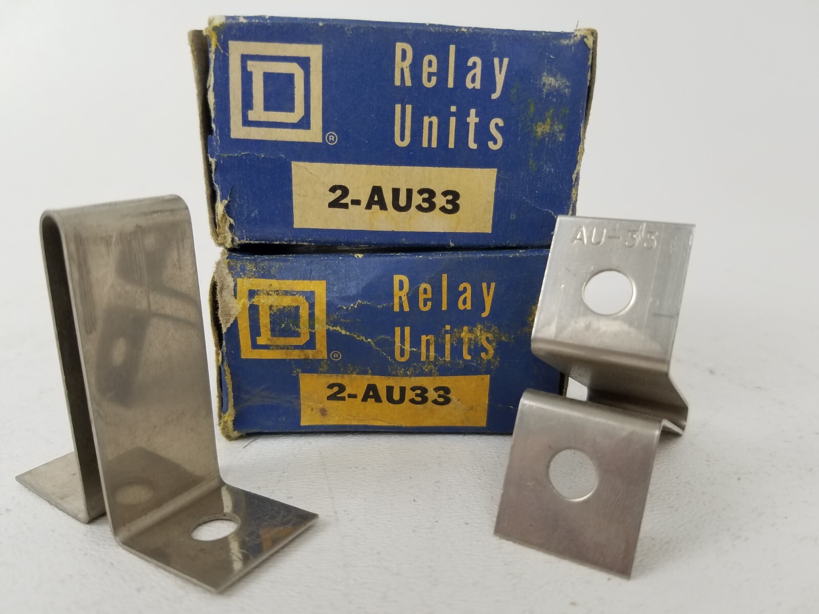 AU33 SQUARE D Relay Two Boxes of 2 (Lot of 2)