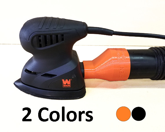 Wen Palm Sander to 2 1/2" Vacuum Hose Adapter - Dust Collection