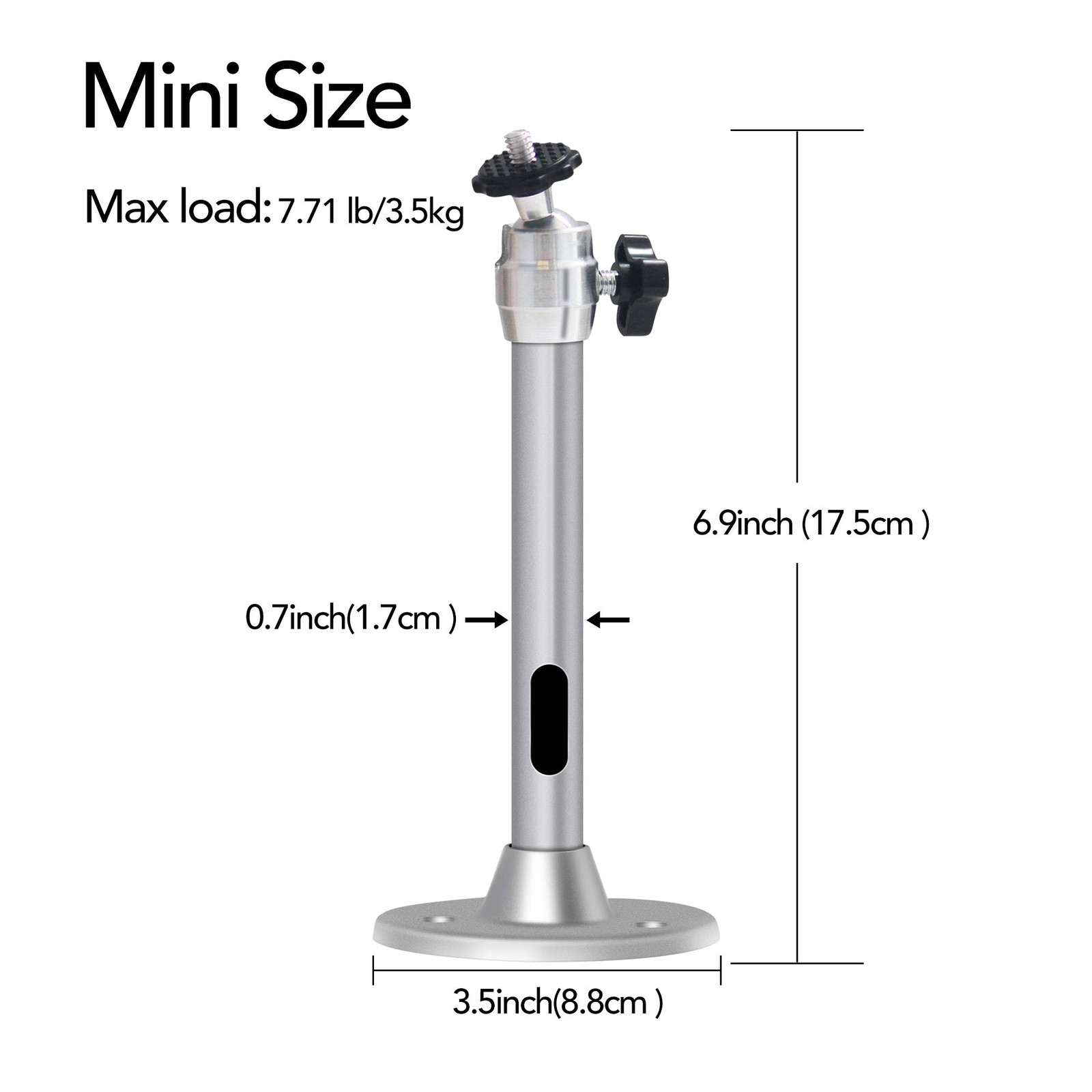 Mini Ceiling Projector Mount For Projectors Cctv Dvr Cameras Compatible With Qkk