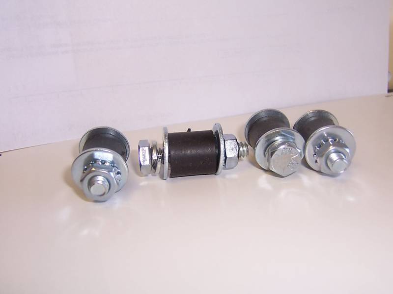 SET OF 4 RUBBER RC BOAT Motor Engine Mount 5/8" (15mm) X 5/8" ARROW SHARK & more
