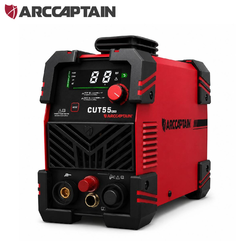 ARCCAPTAIN 55A Plasma Cutter, Non-Touch Pilot Arc High-Frequency Plasma Cutting