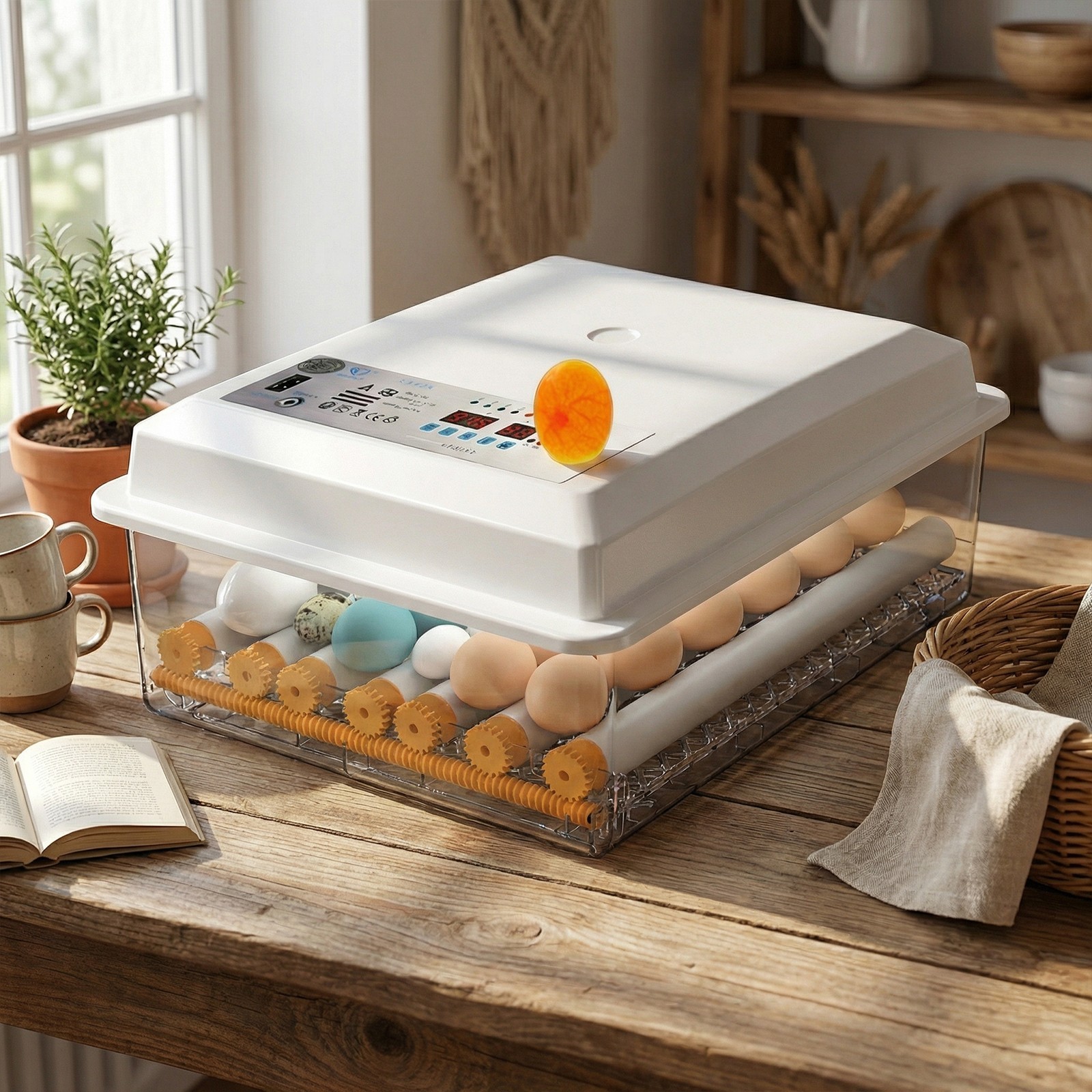36 Eggs Incubator Digital Hatcher Temperature Control Fully Automatic Turning US