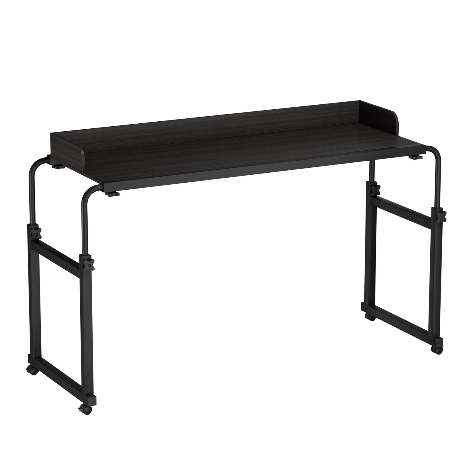 US Overbed Table with Wheels Over Bed Table Adjustable Height Laptop Desk