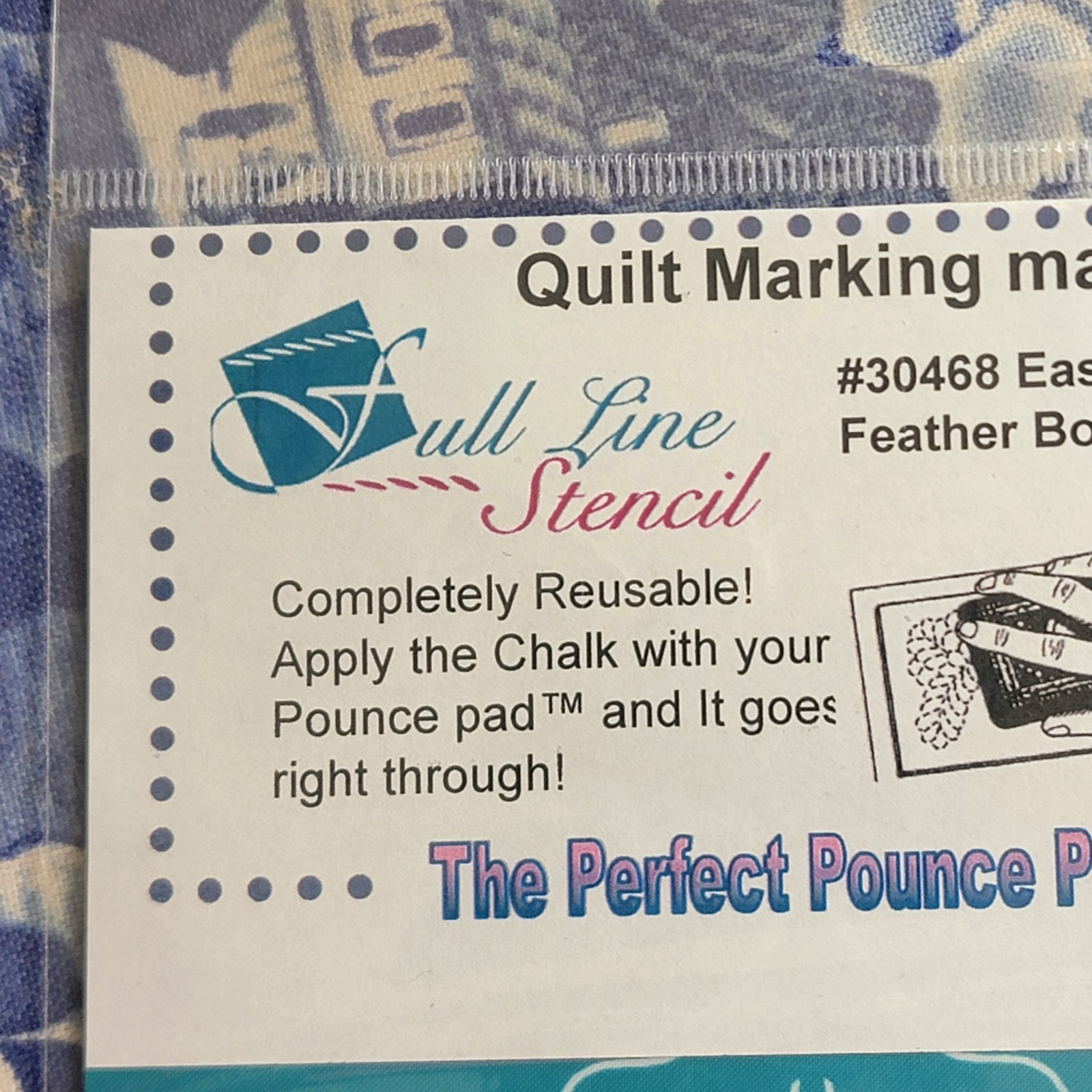 NIP Full Line Stencil #30468 Easy Feather Border Mexico