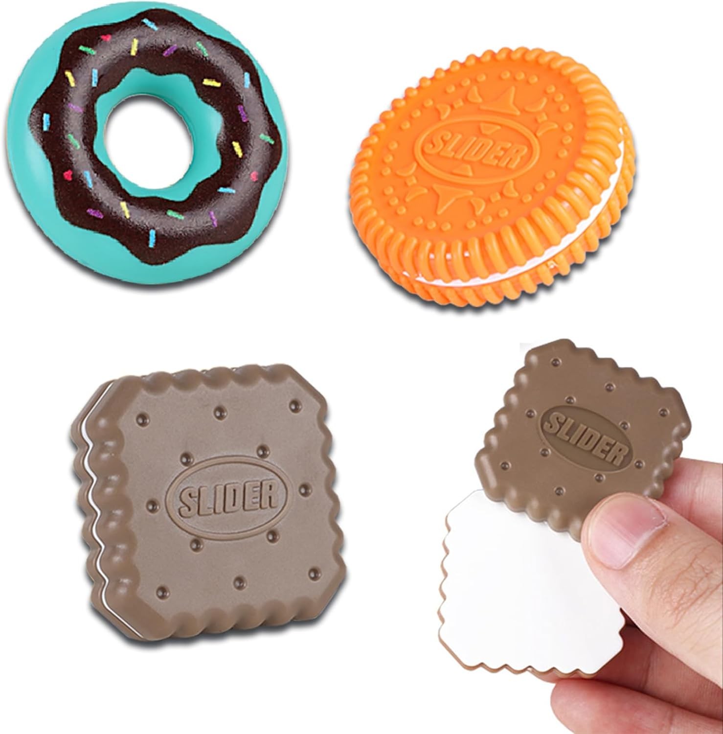 3pcs Haptic Coin Magnetic Fidget Slider, Magnetic Push Slider ADHD Sensory Toys