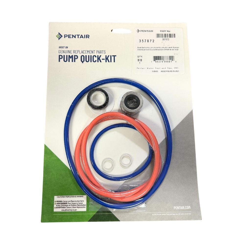 Pentair Intelliflo3/IntelliPro3 VSF Variable Speed Pumps Seal Replacement 357872