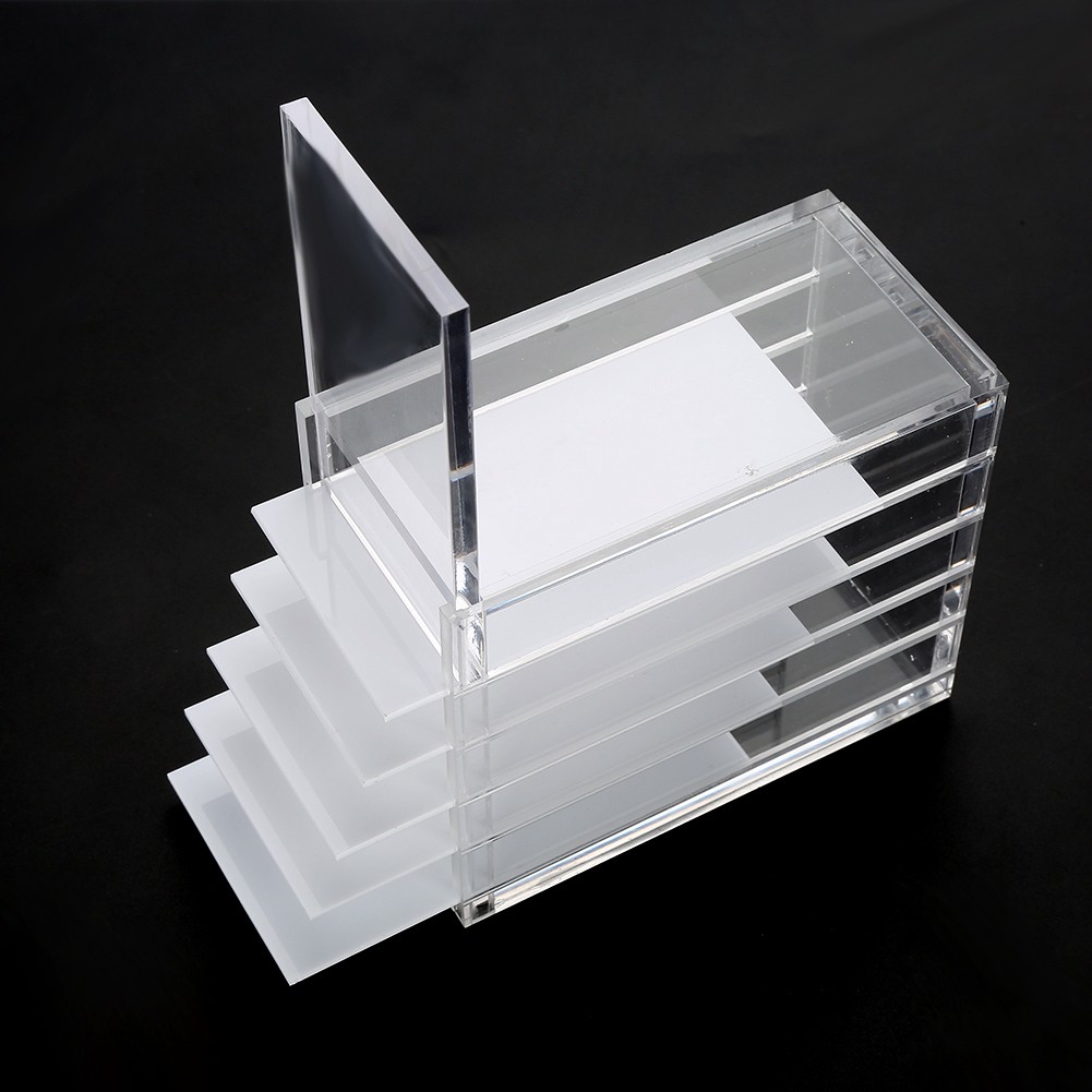 1 Clear Eyelash Storage Box 5-Layer Makeup Organizer For Professional Beauty Sal