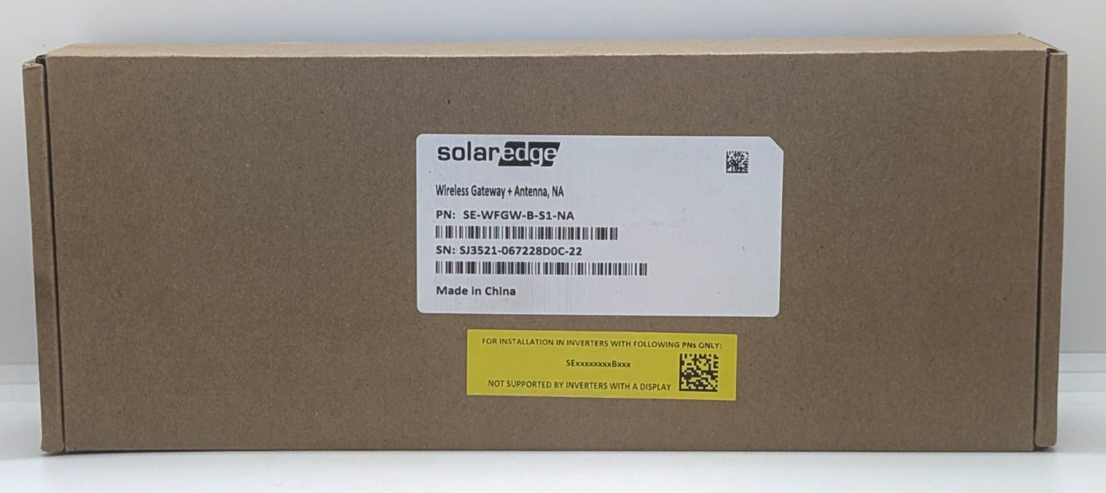 Solar Edge SE-WFGW-B-S1-NA Wireless Gateway & Antenna - NEW IN BOX!