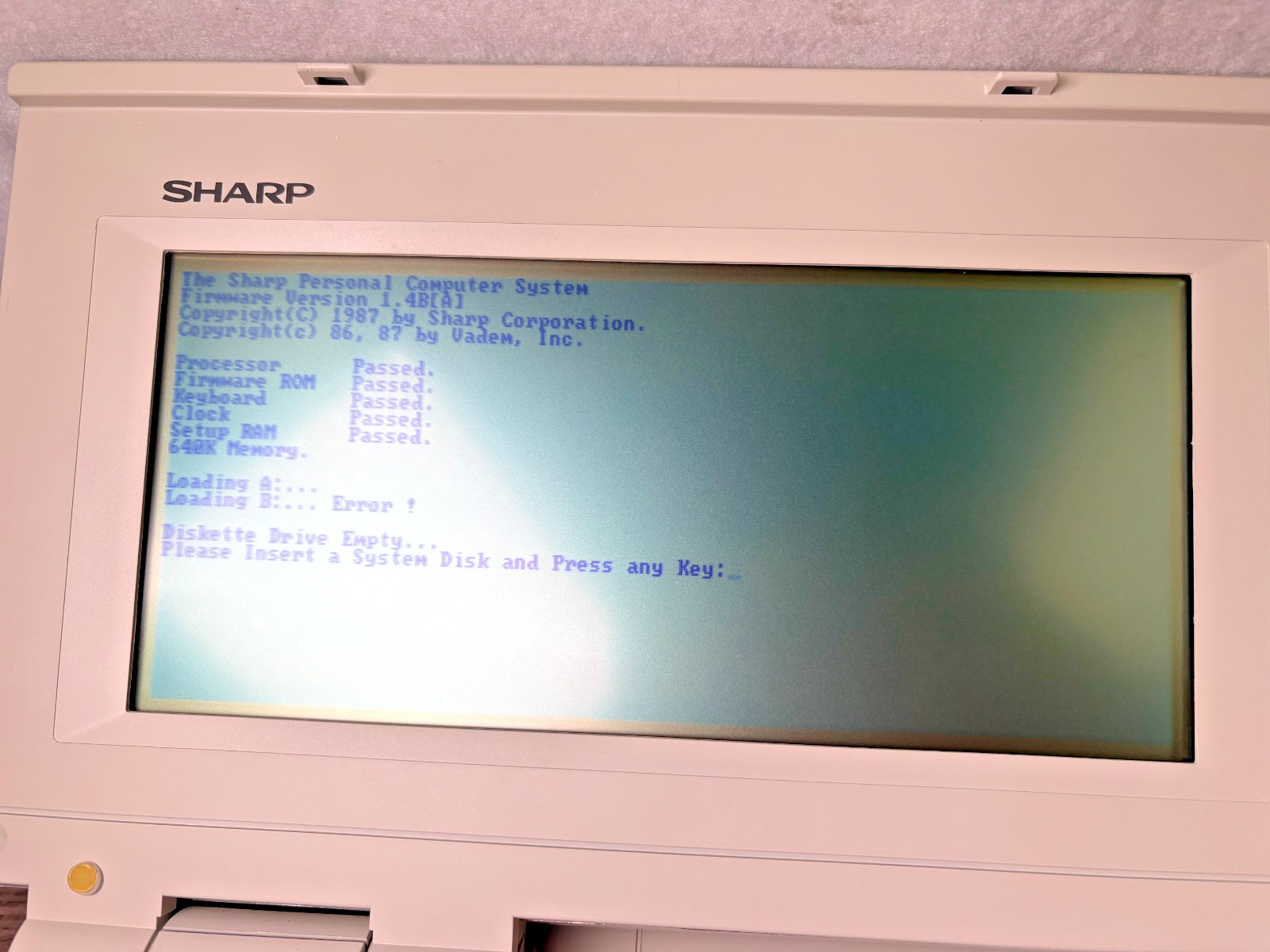 Sharp PC 4501 Personal Computer Manual Cord - Tested