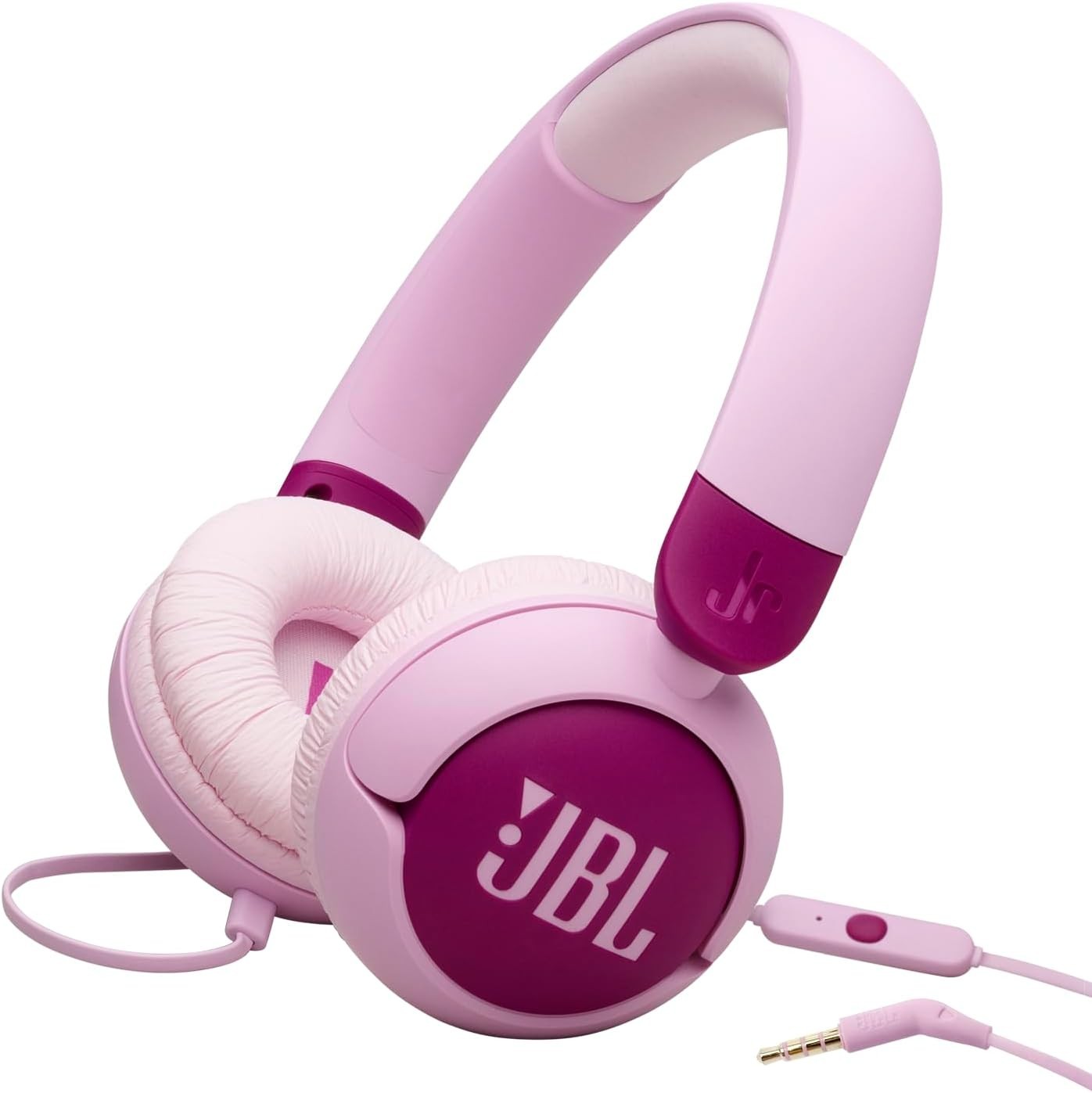 JBL Junior 320 Wired on-Ear Kids Headphones Safe Sound  85dB Built-in mic Purple