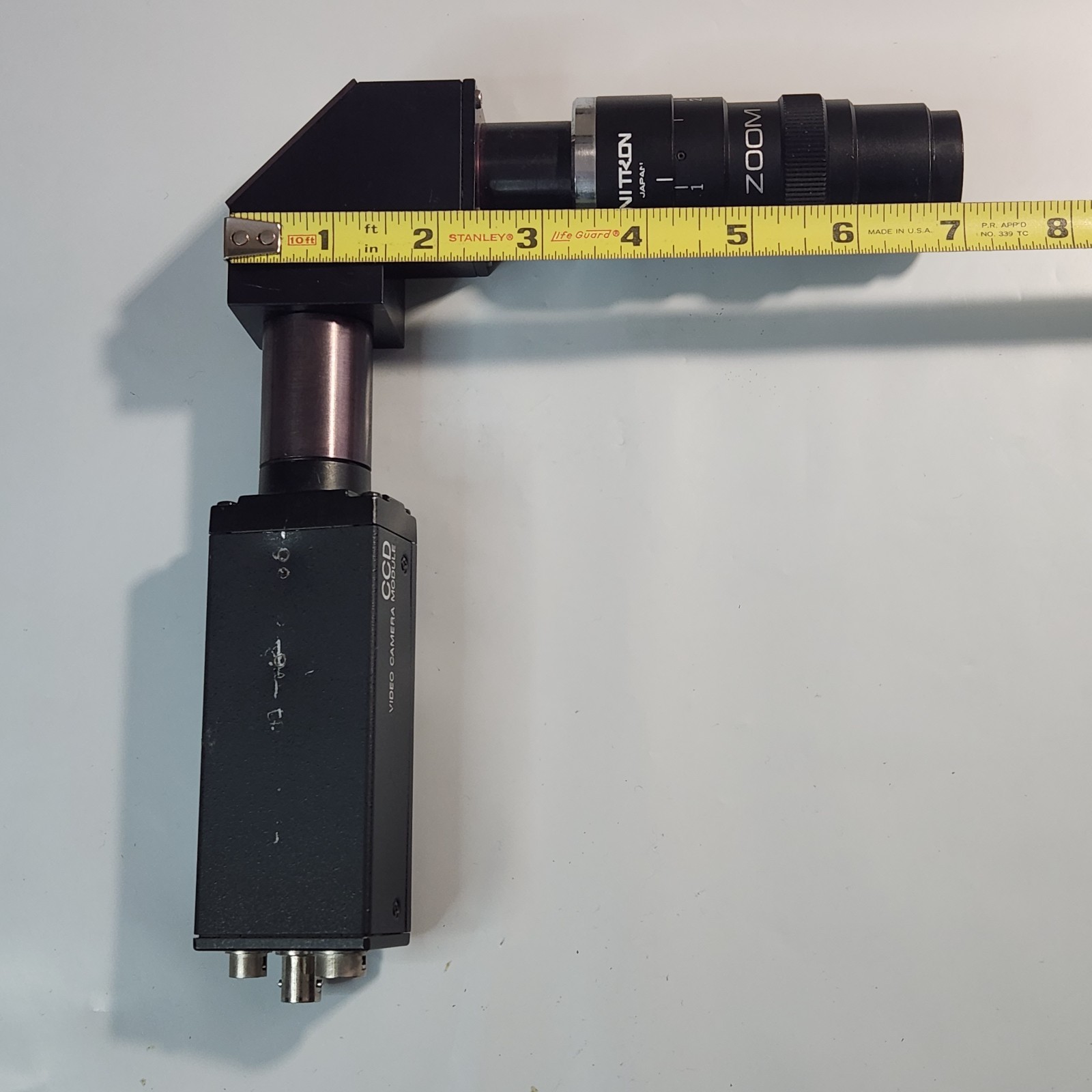 Sony XC-77 CCD Video Camera Module/Right-Angle Prism Adapter/Unitron 1:6.5 Lens