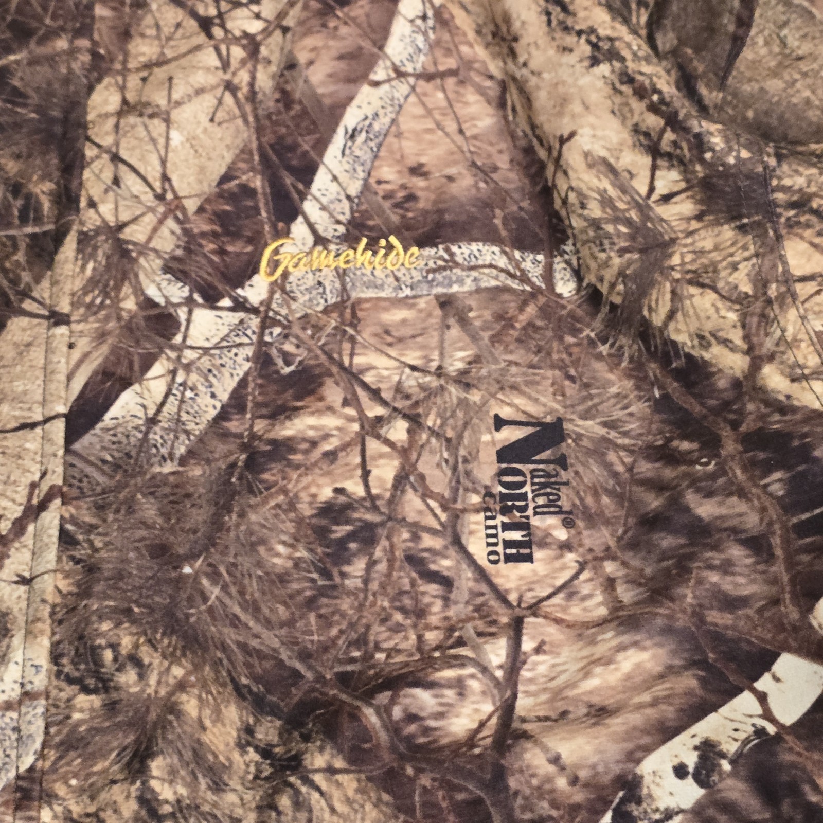 Gamehide Windproof Jacket Reversible Naked North Snow Camo. Size L NWOTs