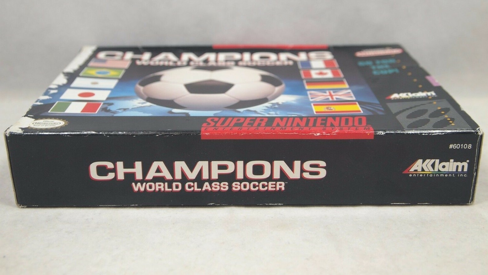 Champions World Class Soccer (Super Nintendo | SNES) Authentic BOX ONLY