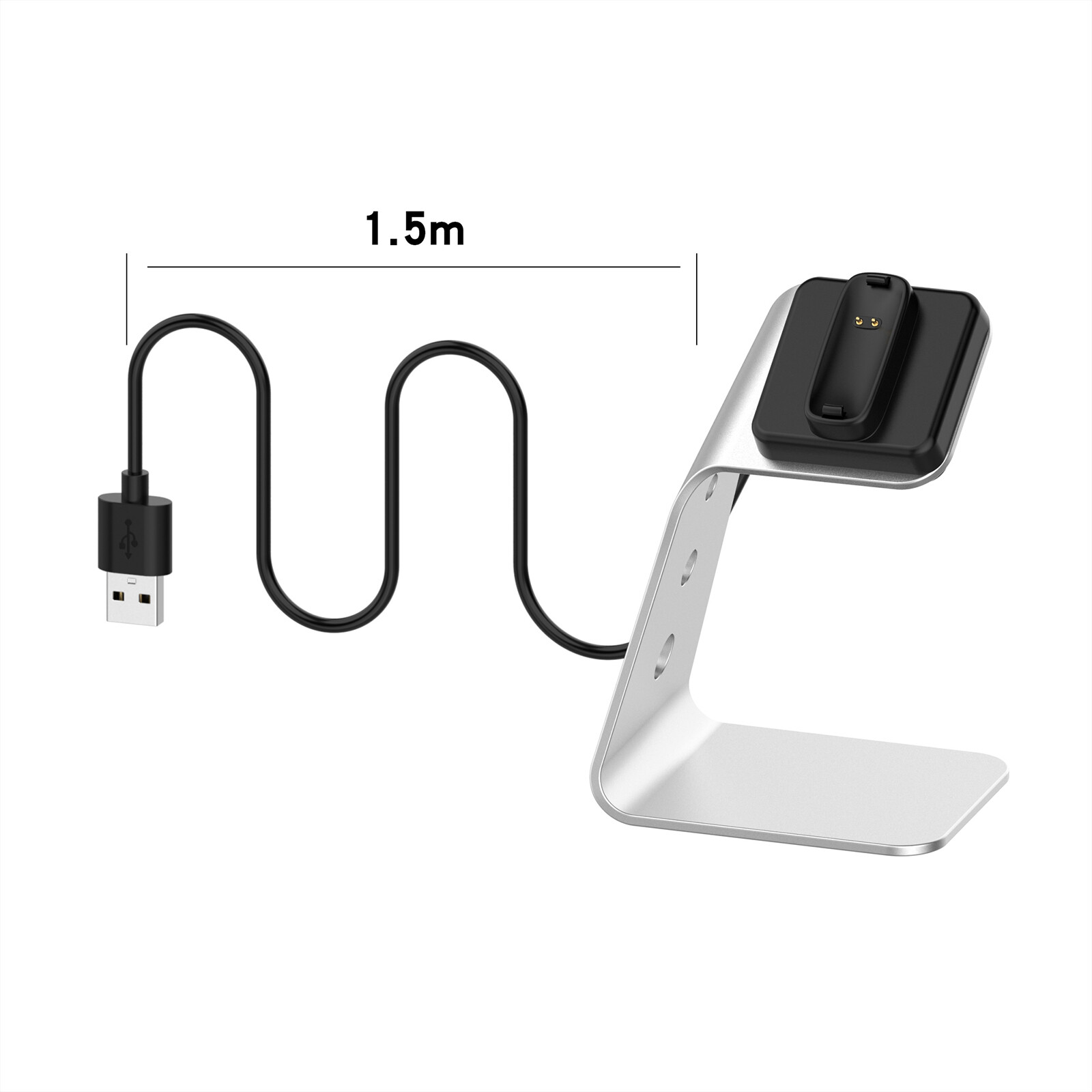 Watch Charger w/ Chip USB Charging Dock Cradle for Fitbit Ace3/Inspire 2 Watch