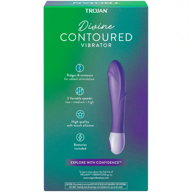 Trojan Divine CONTOURED Multi Speed Vibrating Personal Massager *NEW