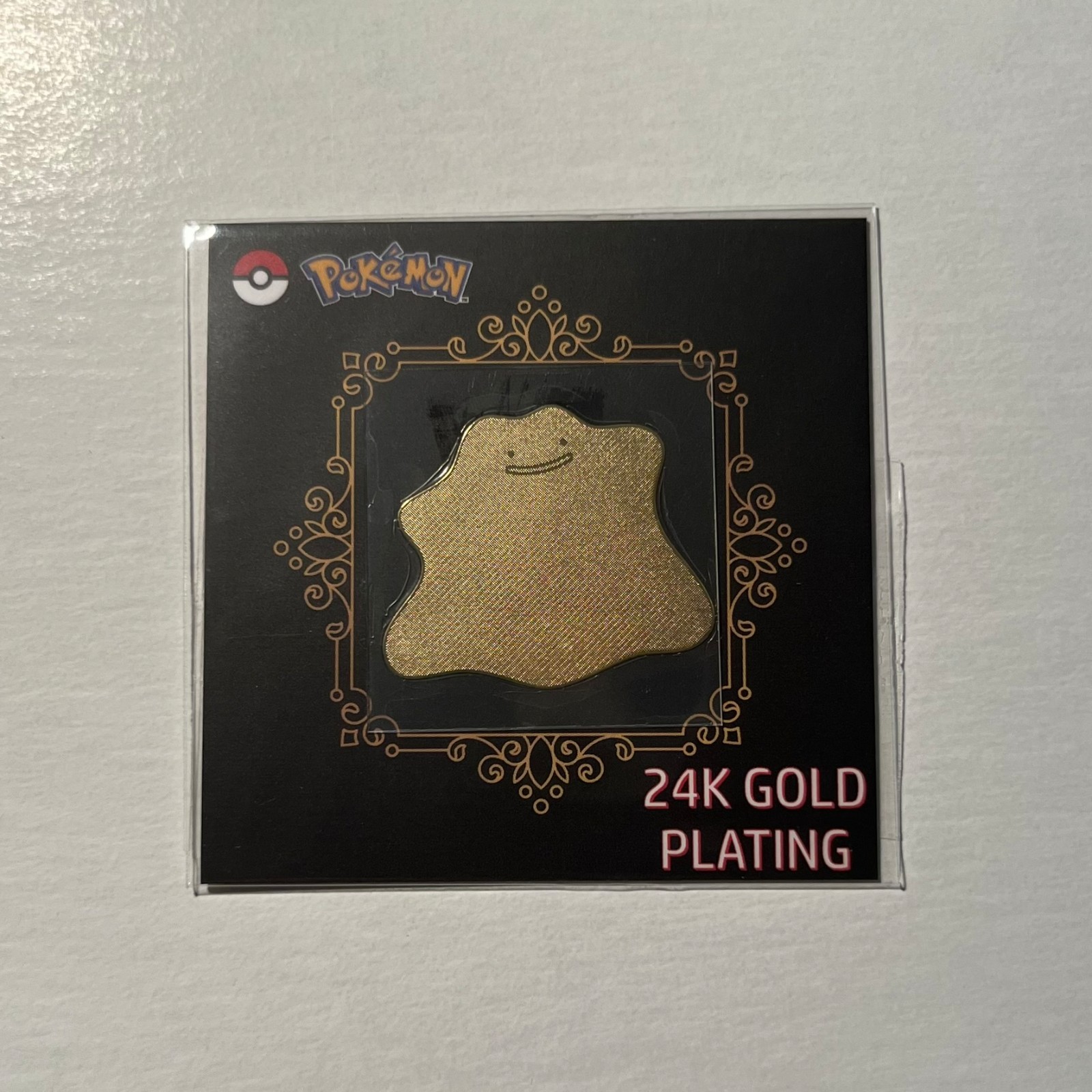24k Gold Plated Pokémon Sticker (2023 Korean) - Ditto