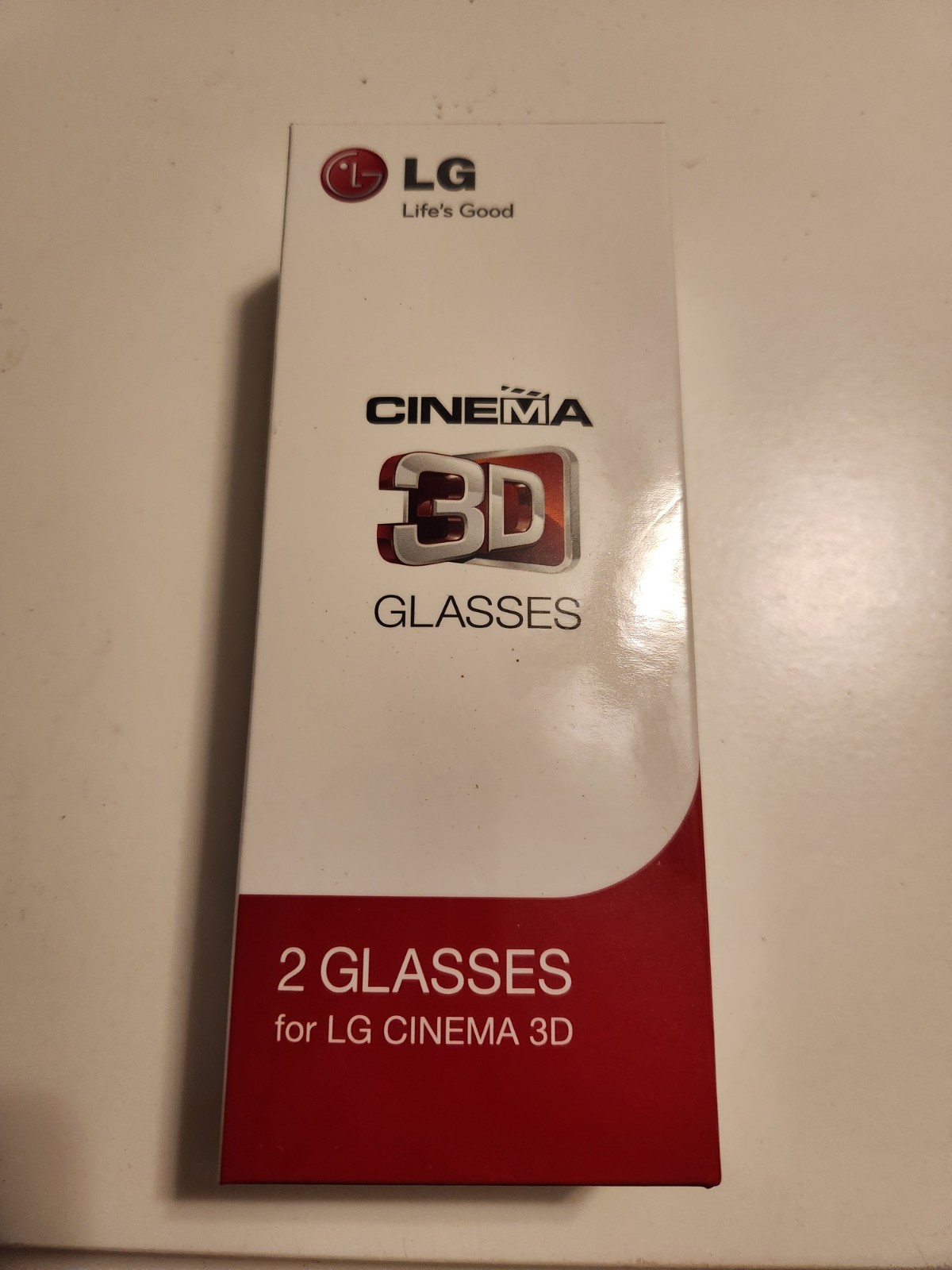 LG AG-F310 Cinema 3D Glasses - Black 2pk