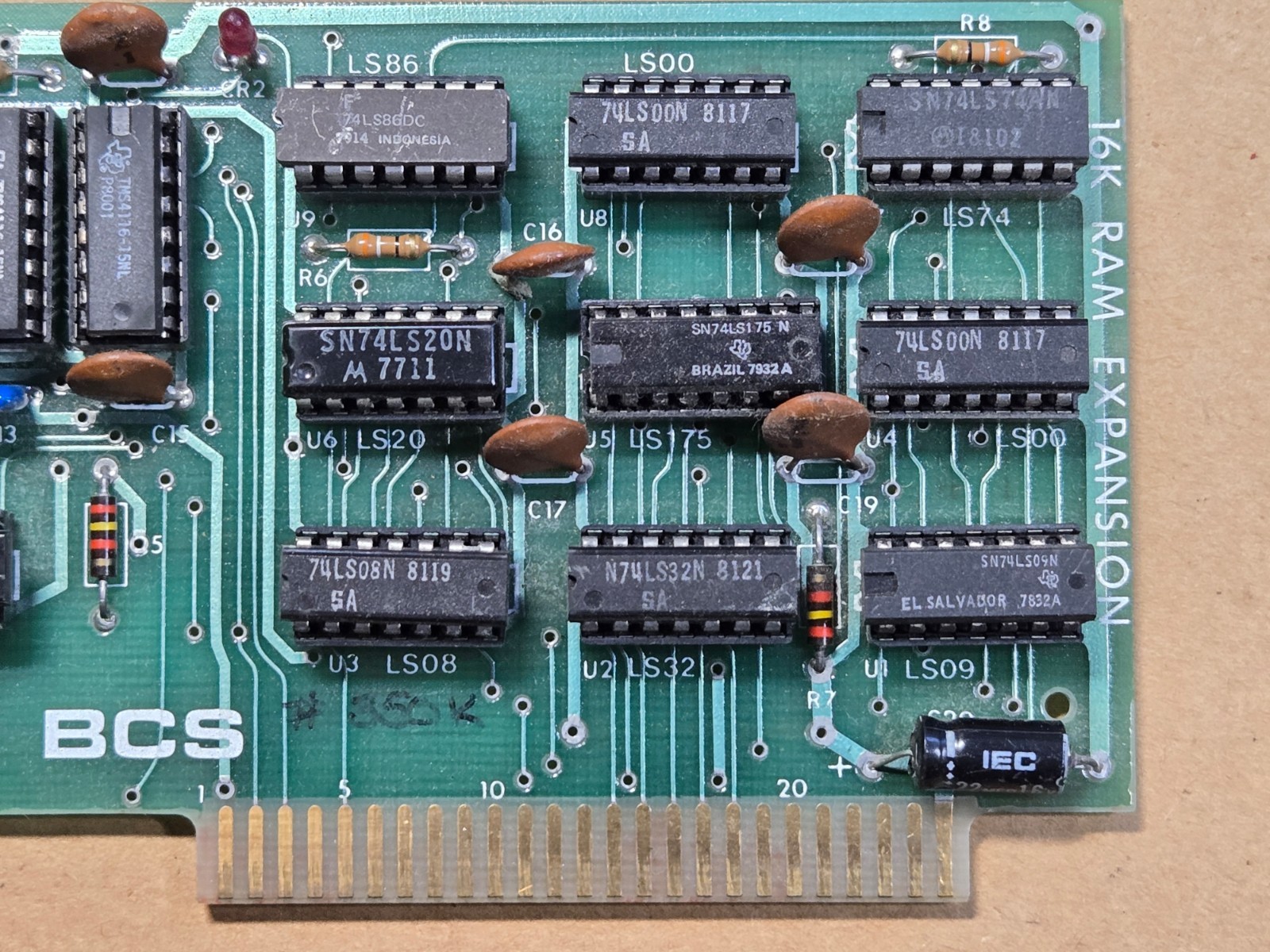 Microsoft BCS 16K Ram Card for Apple II Computer - Vintage 1981