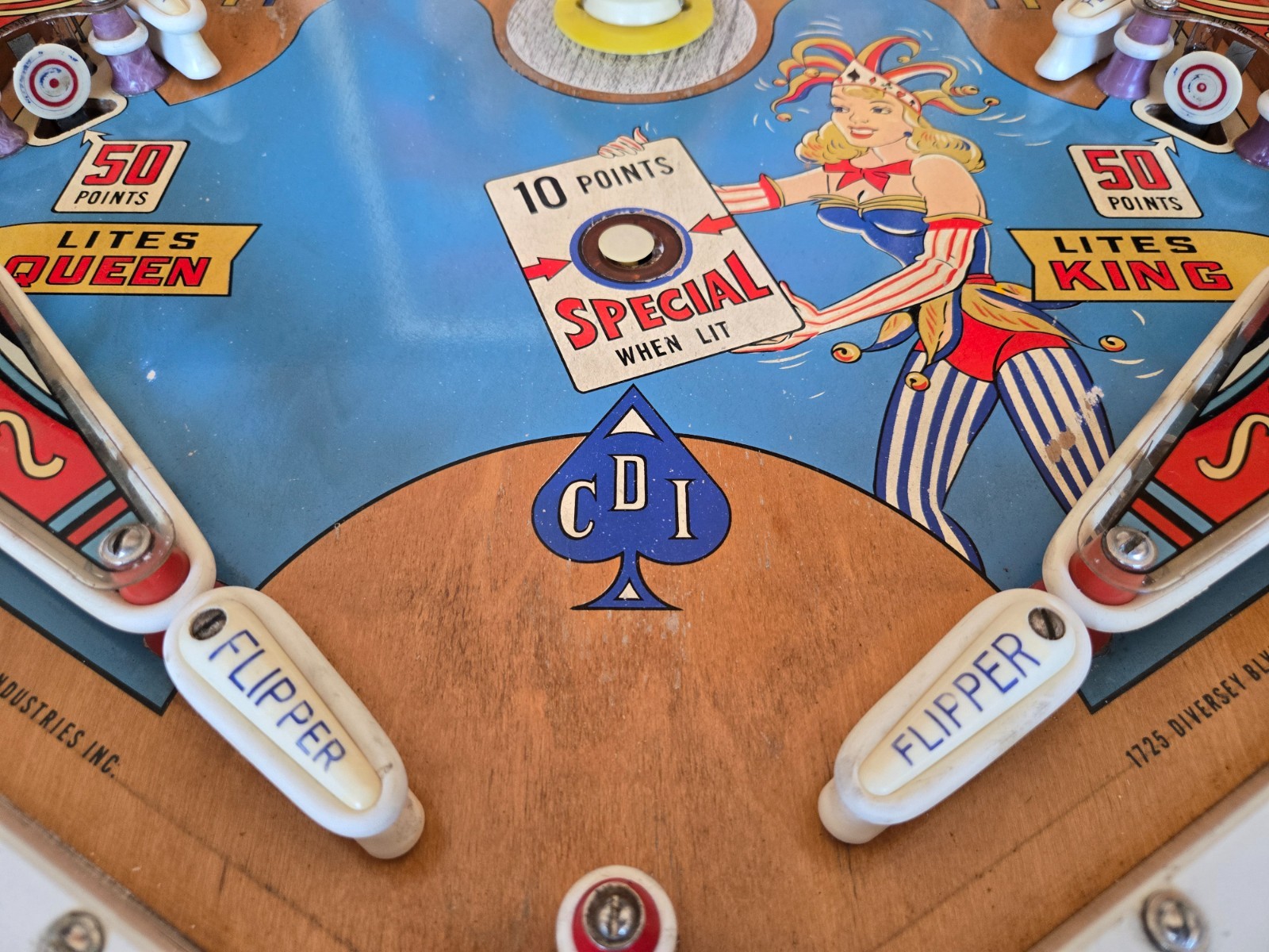 Refurbished Royal Flash Pinball Machine (Chicago Coin) 1964
