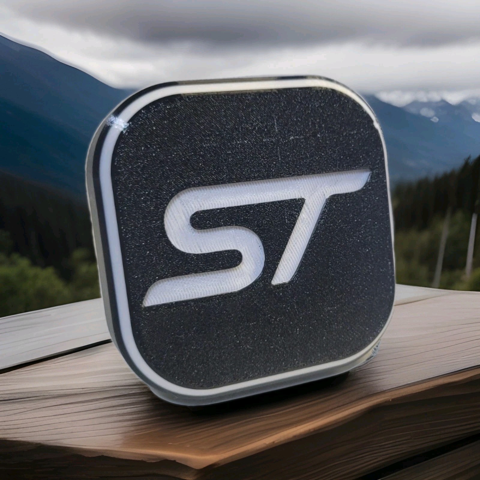 ST Logo Tow Hitch Cover for Ford | Edge/Explorer  | 2 Inch Receiver