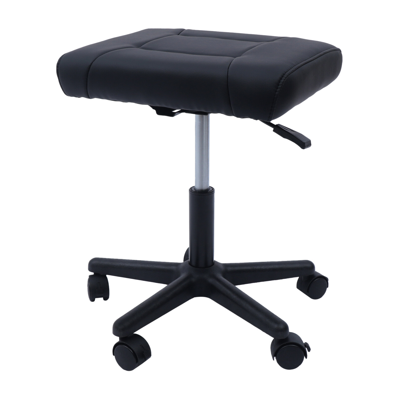 Office Foot Stool with Wheels, Height Adjustable Rolling Leg Rest Adjustable New