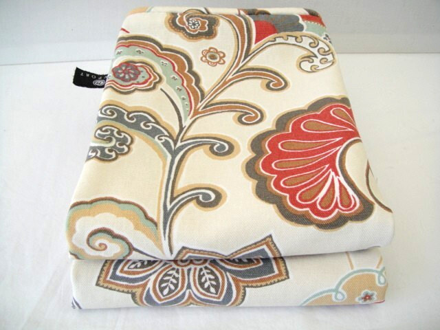 Newport Set of 2 Paisley Colorful Cotton Zip Close 18x19 Pillow Shams