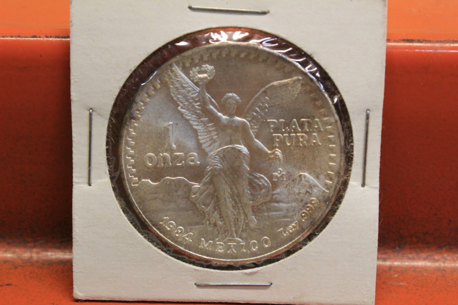 1984 Mo Mexico 1 Onza "Libertad" .999 Silver Coin