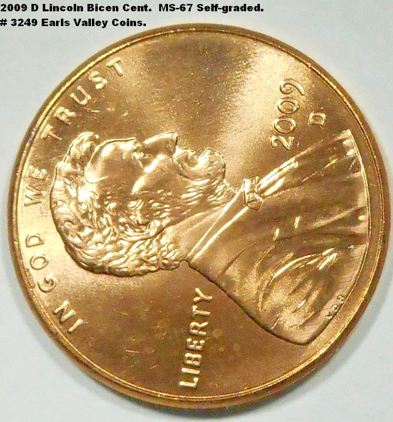 2009 D Bicentennial Lincoln cent. Uncirculated. Catalog #3249