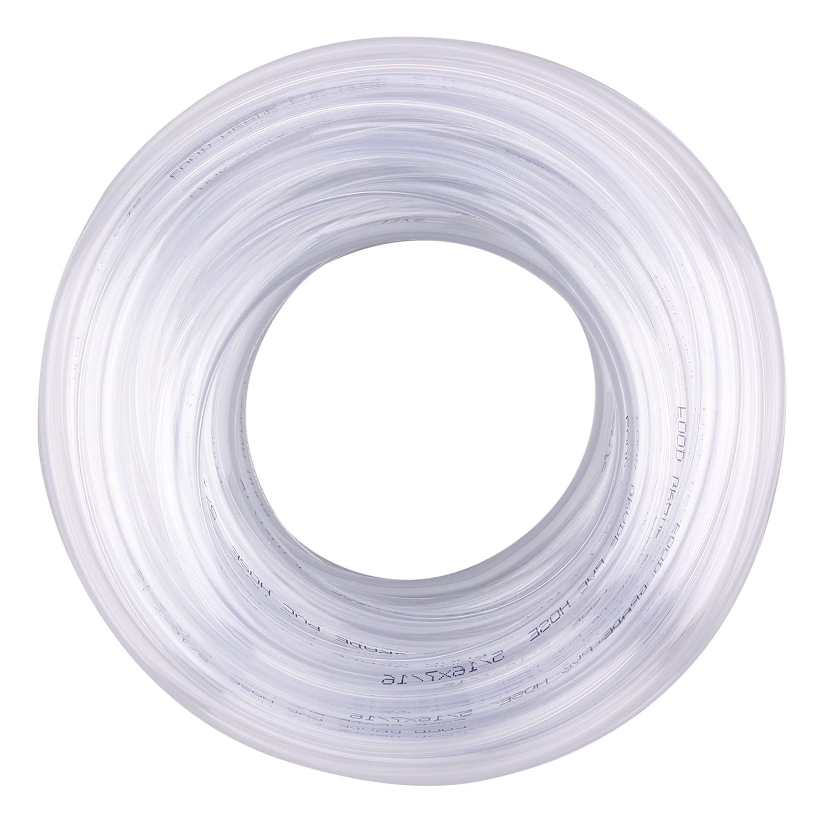 PVC Tubing 5/16"ID X 7/16"OD Flexible Clear Vinyl Hose 25 Feet for Food Grade